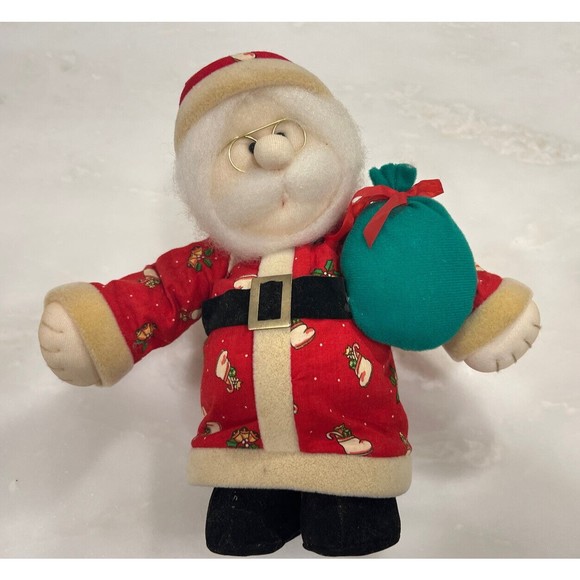 Vintage Santa and Mrs. Clause Animated 10” Wind Up No Batteries Made In Taiwan - Picture 4 of 16